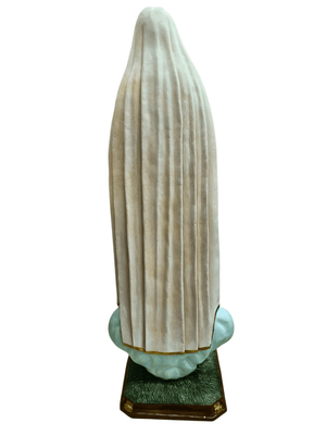 Imagem de Nossa Senhora de Fátima Colorida em Fibra de Vidro 180 m-TerraCotta Arte Sacra