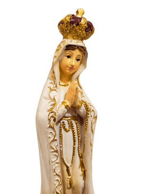 Imagem de Nossa Senhora de Fátima de Resina 13cm-TerraCotta Arte Sacra
