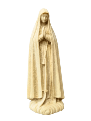 Imagem de Nossa Senhora de Fátima em Madeira 7 cm-TerraCotta Arte Sacra