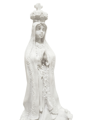 Imagem de Nossa Senhora de Fátima em Pó de Mármore 15 cm-TerraCotta Arte Sacra