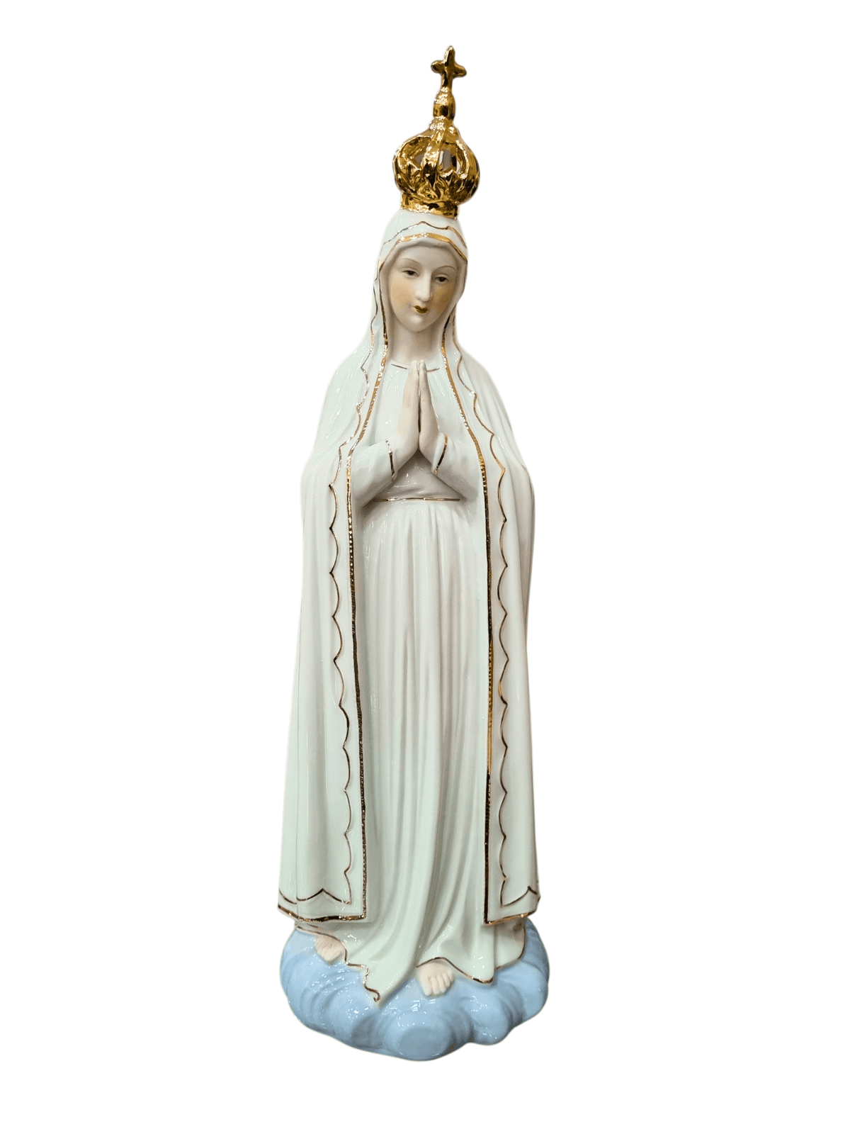 Imagem de Nossa Senhora de Fátima em Porcelana 36 cm-TerraCotta Arte Sacra