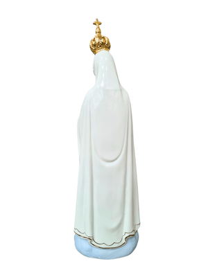 Imagem de Nossa Senhora de Fátima em Porcelana 36 cm-TerraCotta Arte Sacra