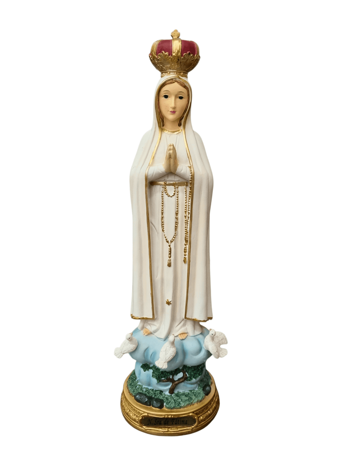 Imagem de Nossa Senhora de Fátima em Resina 40 cm-TerraCotta Arte Sacra