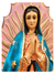 Imagem de Nossa Senhora de Guadalupe em Pó de Mármore com Olhos de Vidro 50 cm-TerraCotta Arte Sacra
