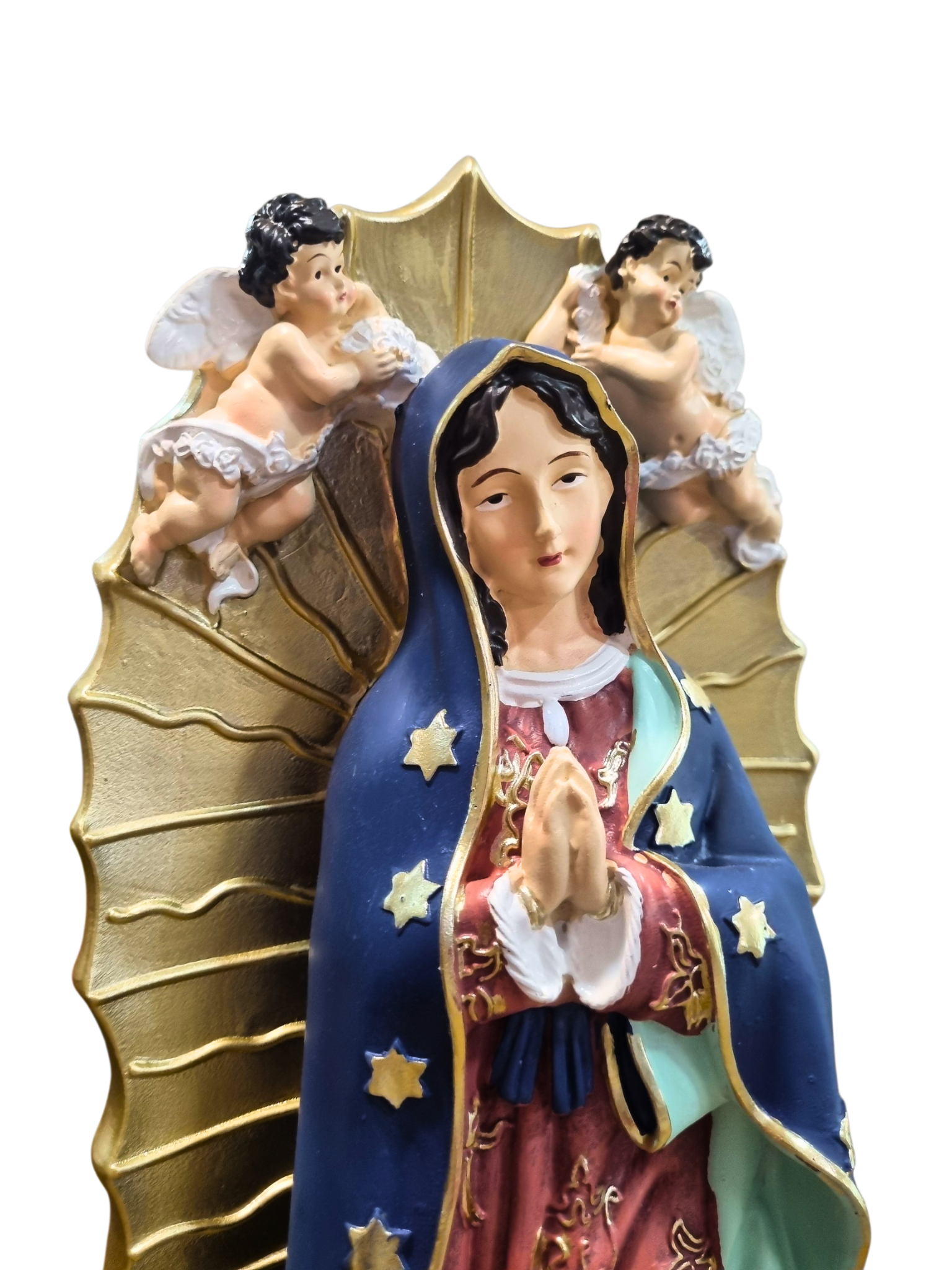 Imagem de Nossa Senhora de Guadalupe em Resina Azul 40 cm-TerraCotta Arte Sacra