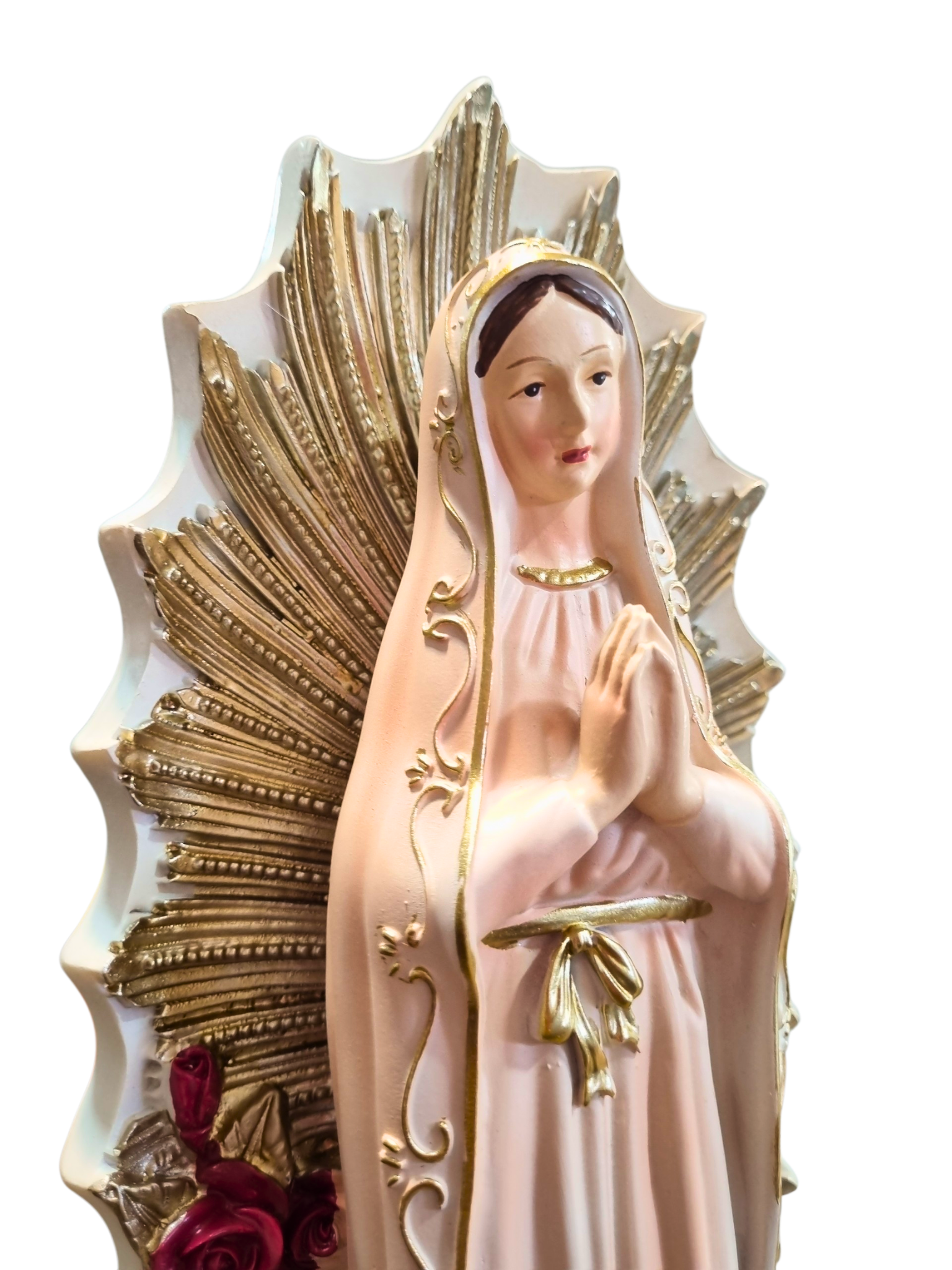 Imagem de Nossa Senhora de Guadalupe em Resina Rosa 26 cm-TerraCotta Arte Sacra