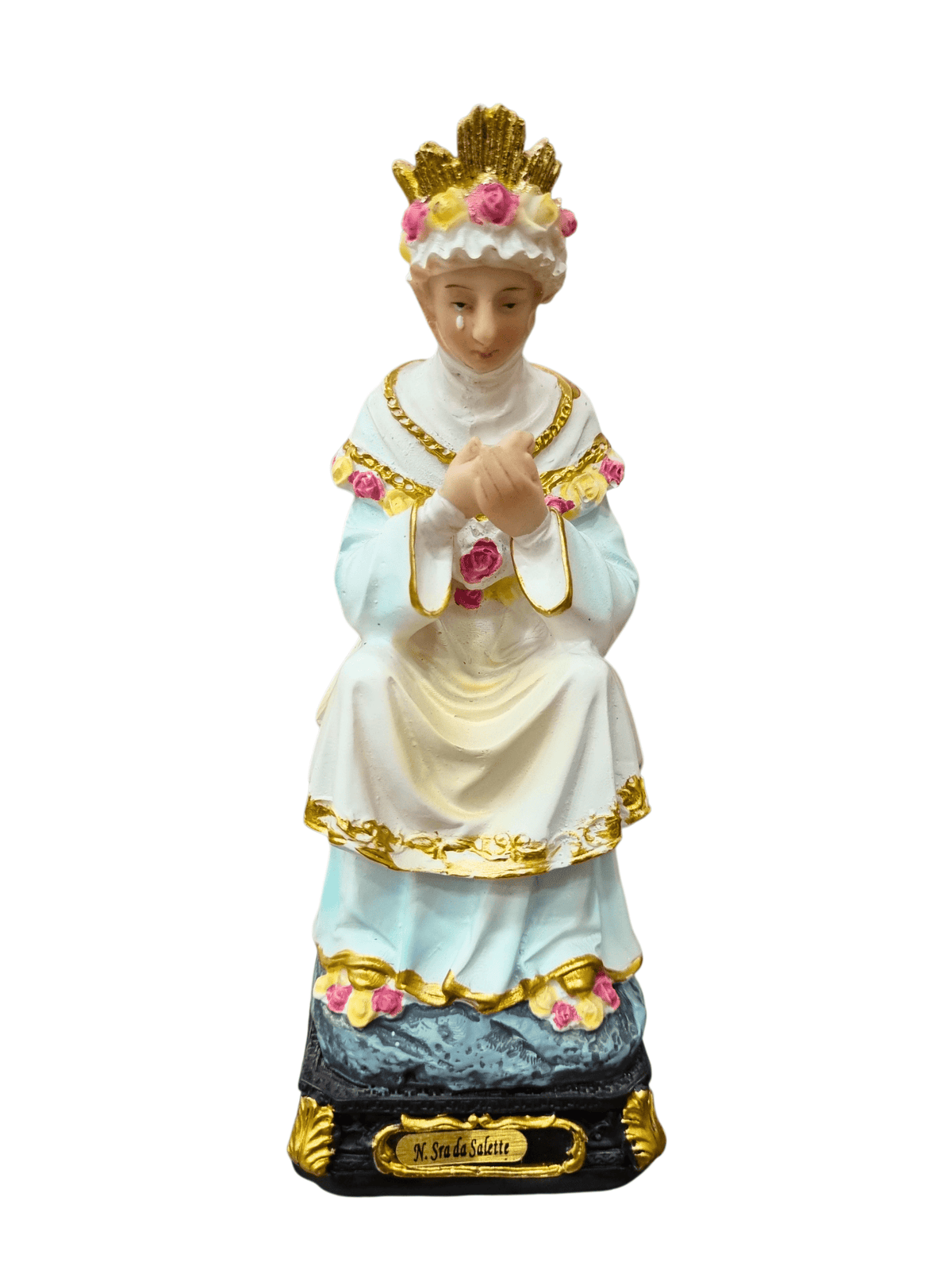 Imagem de Nossa Senhora de La Salette em Resina 16 cm-TerraCotta Arte Sacra
