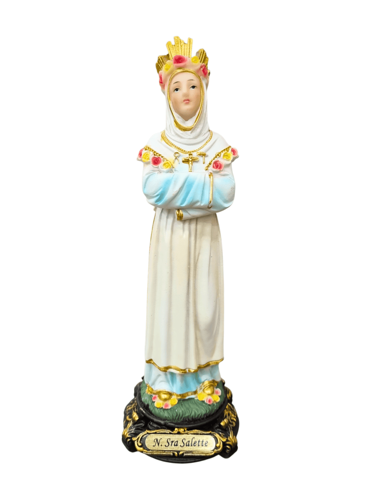 Imagem de Nossa Senhora de La Salette em Resina 20 cm-TerraCotta Arte Sacra