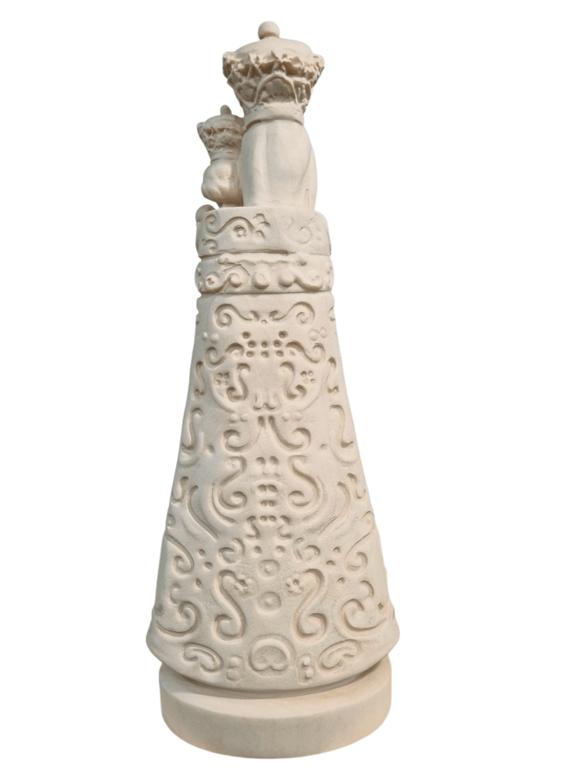 Imagem de Nossa Senhora de Loreto em Madeira Italiana Natural 25 cm-TerraCotta Arte Sacra