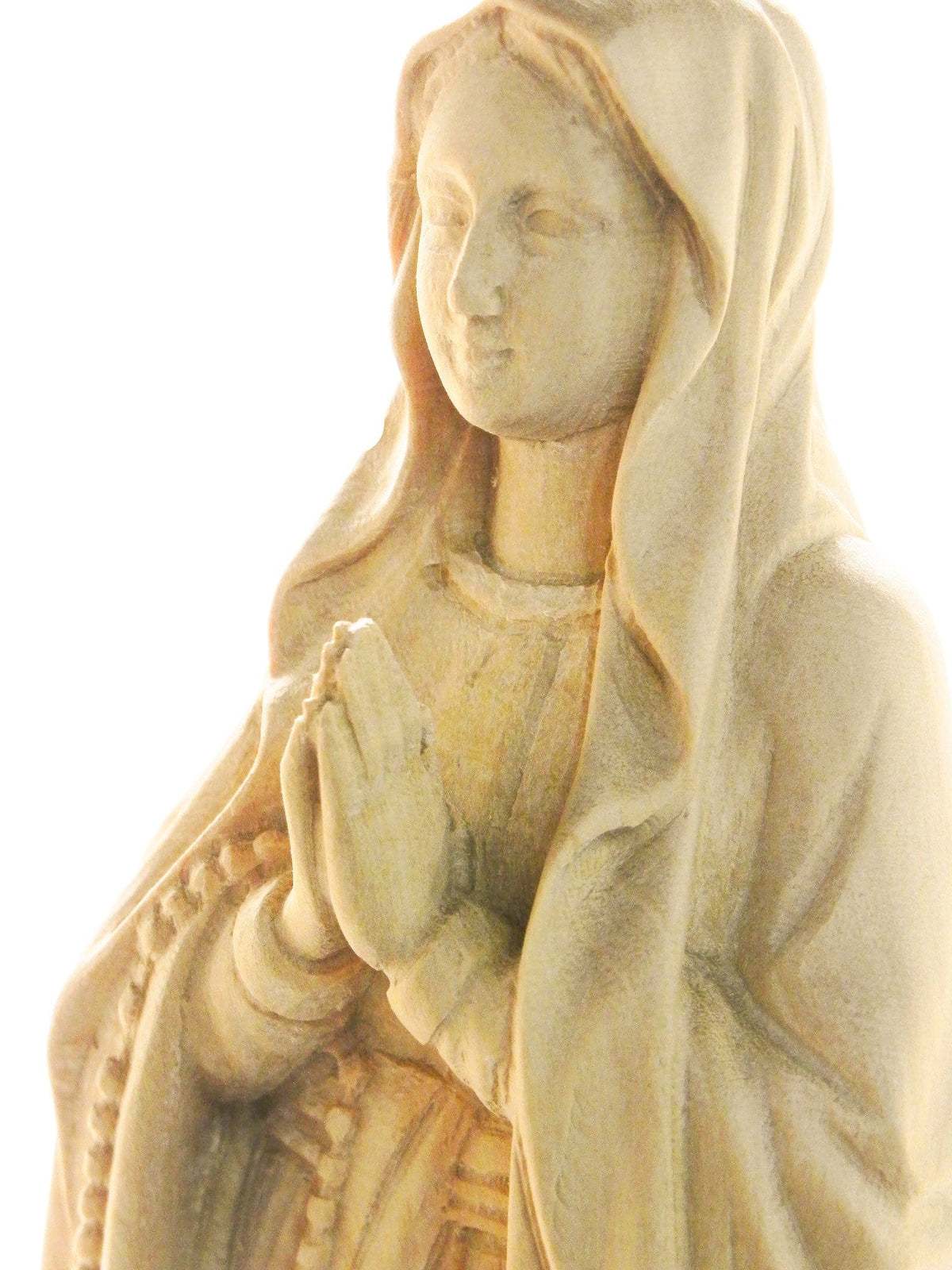Imagem de Nossa Senhora de Lourdes Madeira 14 cm-TerraCotta Arte Sacra