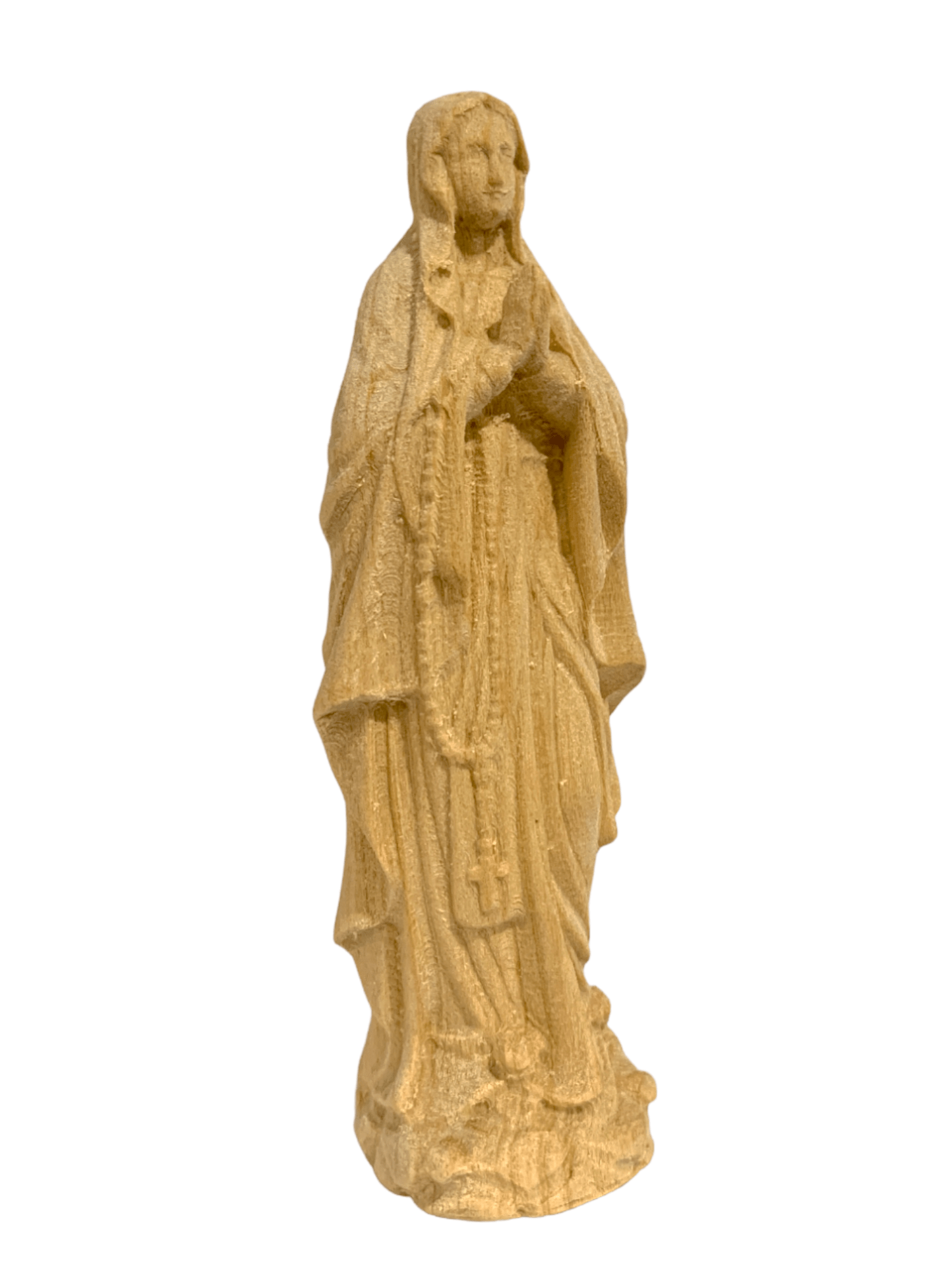 Imagem de Nossa Senhora de Lourdes em Madeira 9 cm-TerraCotta Arte Sacra
