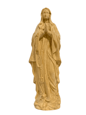 Imagem de Nossa Senhora de Lourdes em Madeira 9 cm-TerraCotta Arte Sacra