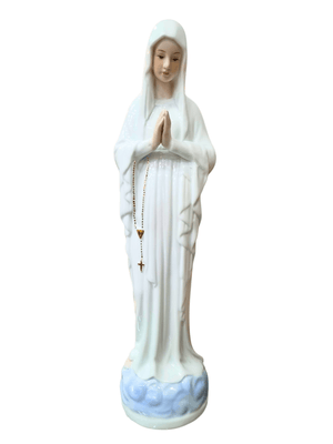 Imagem de Nossa Senhora de Lourdes em Porcelana 30 cm-TerraCotta Arte Sacra