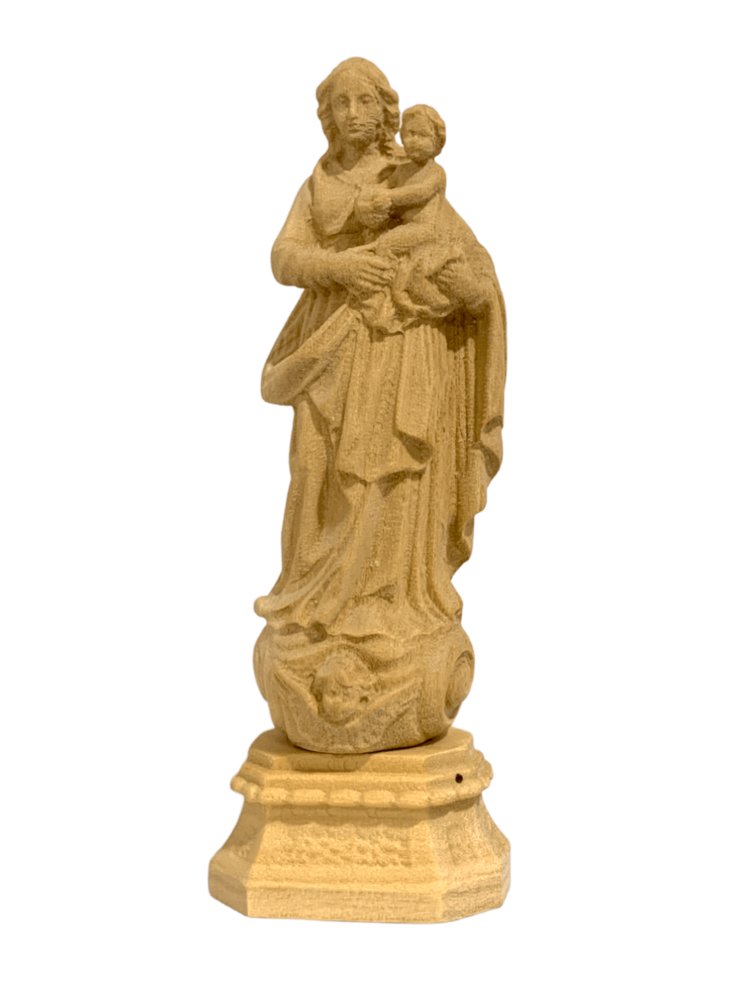 Imagem de Nossa Senhora de Nazaré de Madeira 9 cm-TerraCotta Arte Sacra