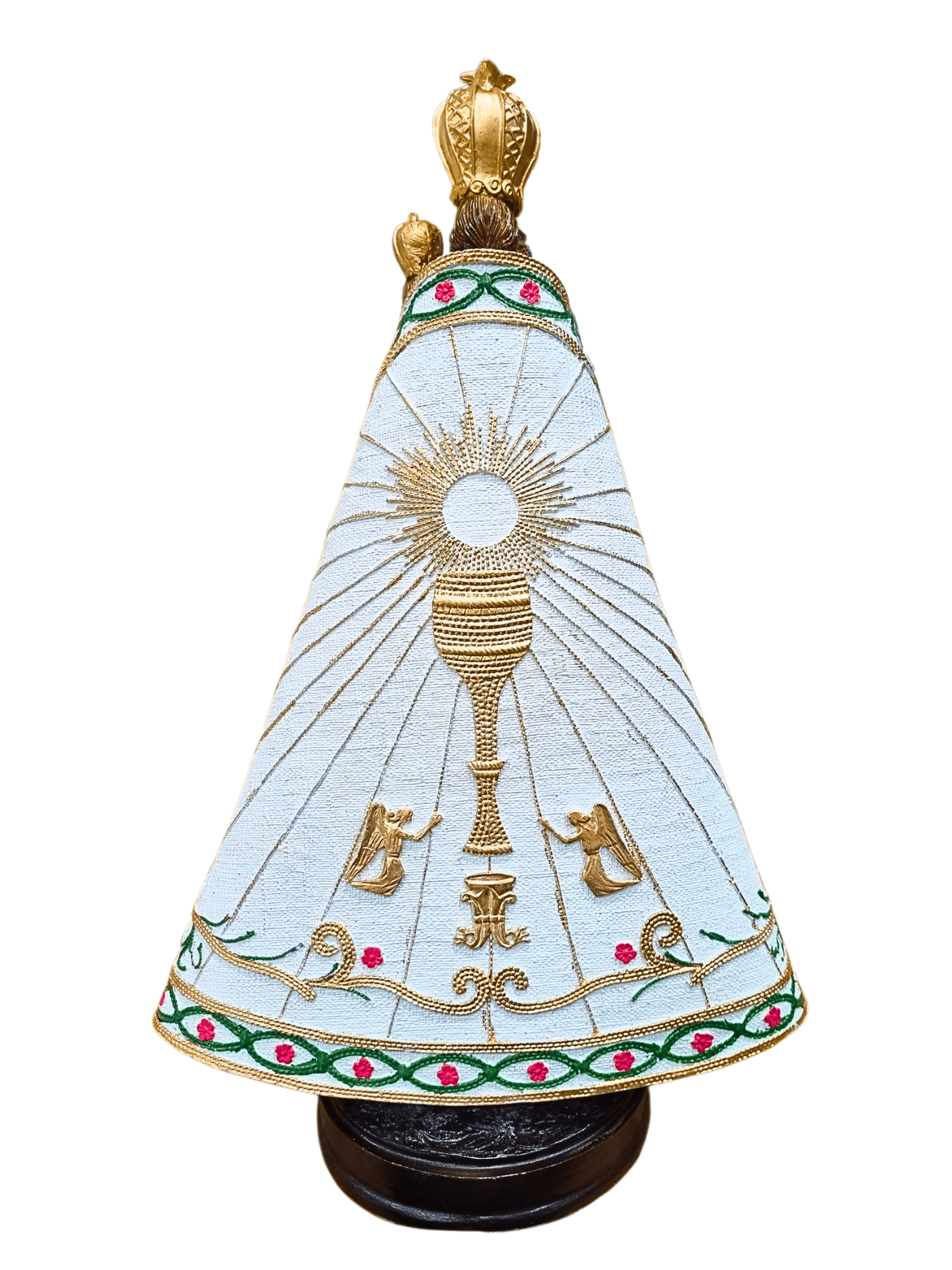 Imagem de Nossa Senhora de Nazaré em Pó de Mármore Colorida 35 cm-TerraCotta Arte Sacra