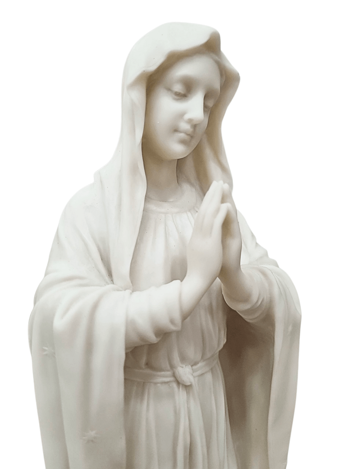 Imagem de Nossa Senhora de Pentecostes em Pó de Mármore 30 cm-TerraCotta Arte Sacra