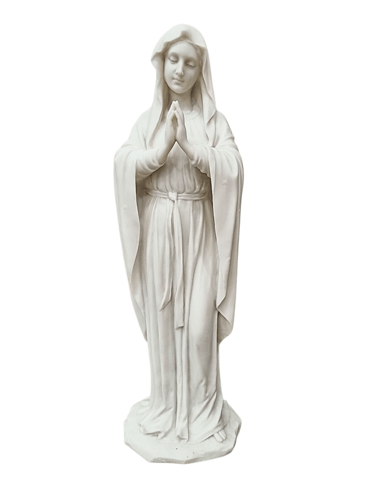 Imagem de Nossa Senhora de Pentecostes em Pó de Mármore 30 cm-TerraCotta Arte Sacra