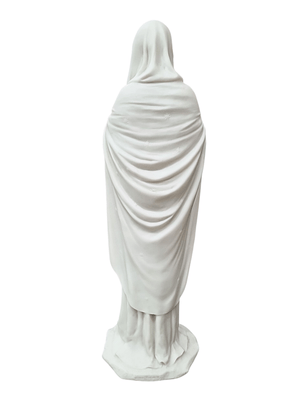 Imagem de Nossa Senhora de Pentecostes em Pó de Mármore 30 cm-TerraCotta Arte Sacra