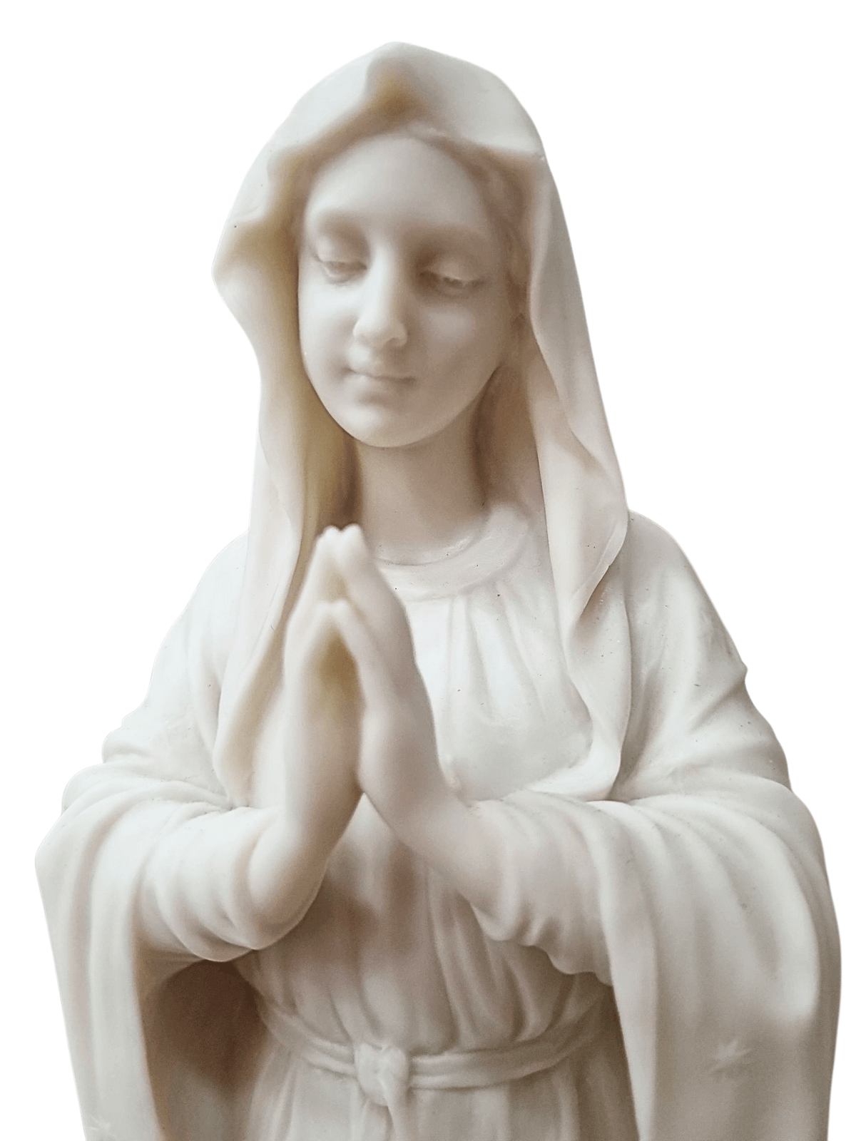Imagem de Nossa Senhora de Pentecostes em Pó de Mármore 30 cm-TerraCotta Arte Sacra
