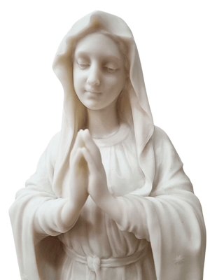 Imagem de Nossa Senhora de Pentecostes em Pó de Mármore 30 cm-TerraCotta Arte Sacra
