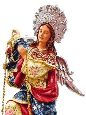 Imagem de Nossa Senhora do Apocalipse Policromada 40 cm-TerraCotta Arte Sacra