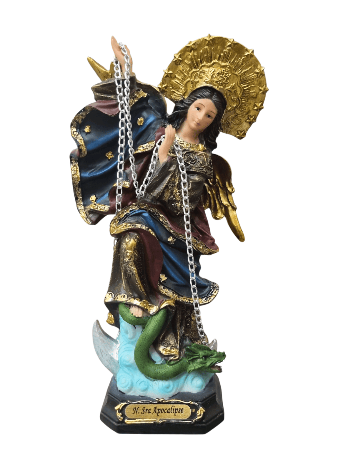 Imagem de Nossa Senhora do Apocalipse em resina 20 cm-TerraCotta Arte Sacra