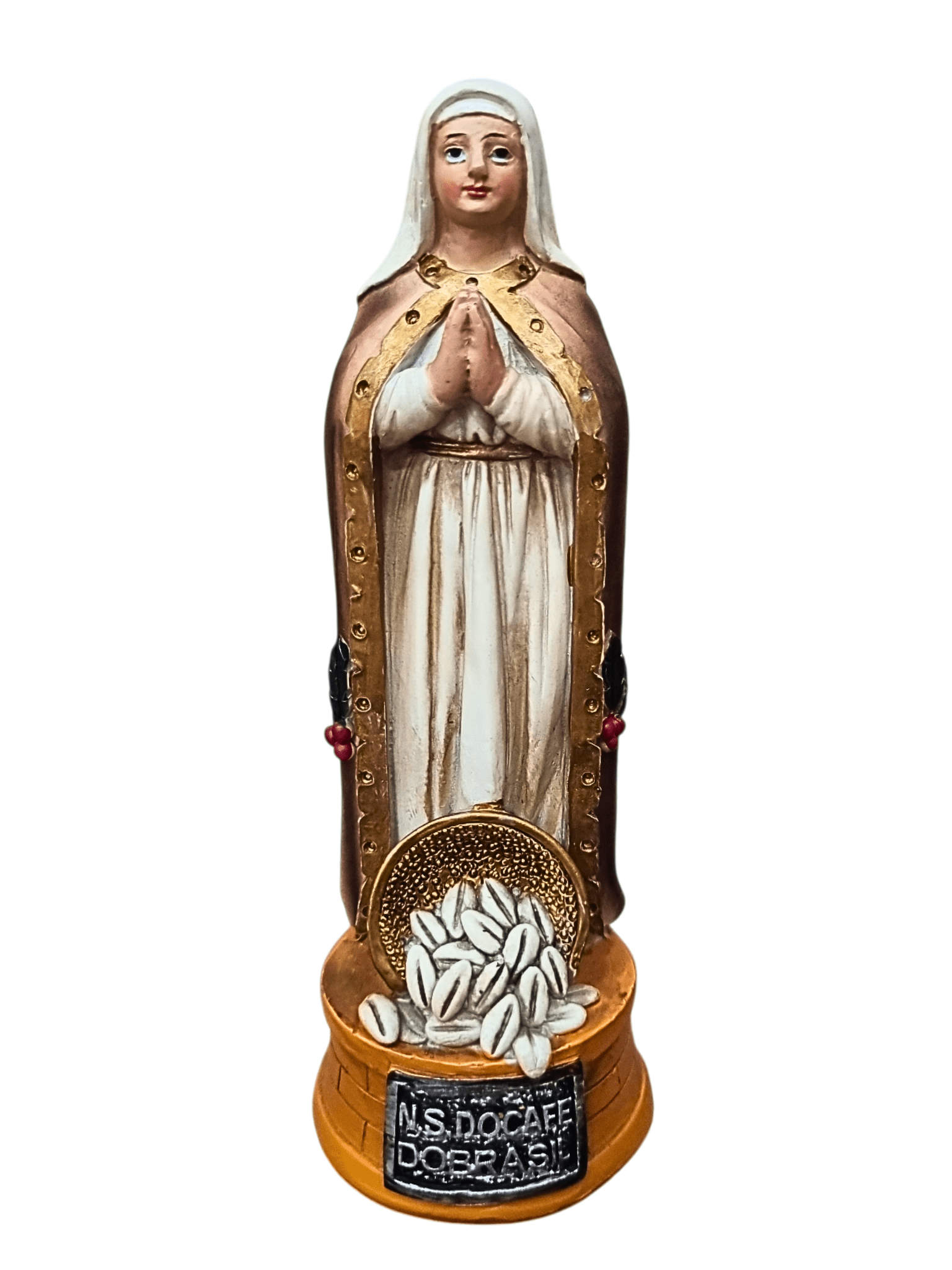 Imagem de Nossa Senhora do Café do Brasil em Resina 15 cm-TerraCotta Arte Sacra