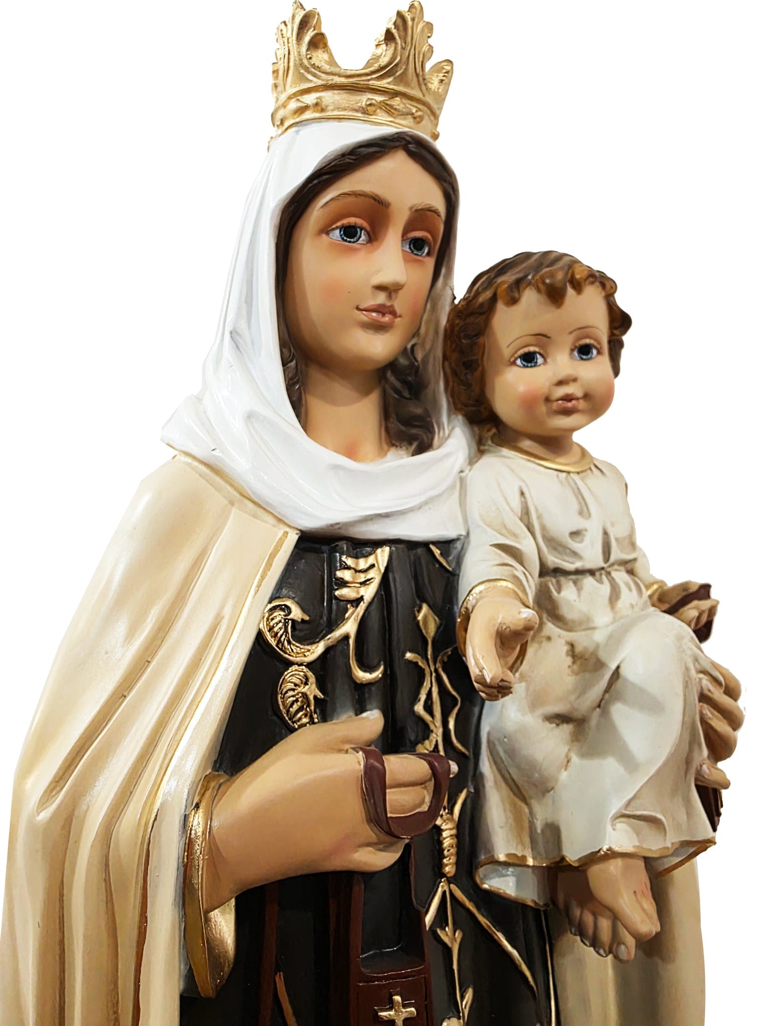 Imagem de Nossa Senhora do Carmo Pó de Mármore 60 cm-TerraCotta Arte Sacra