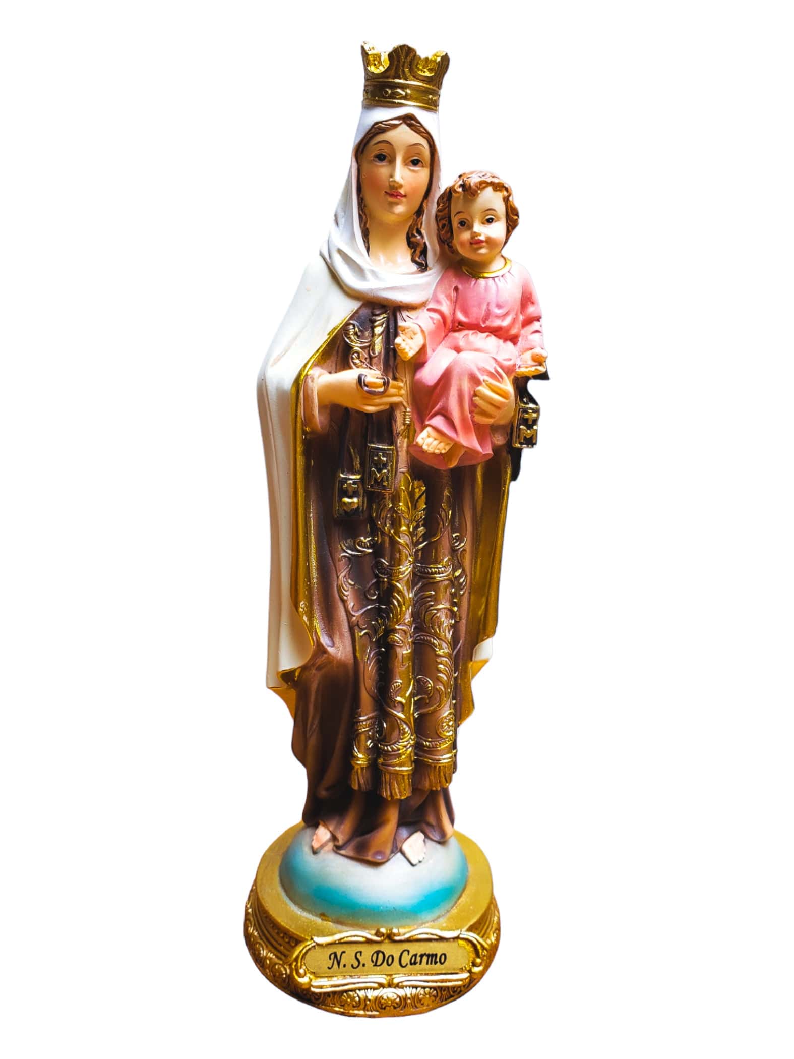 Imagem de Nossa Senhora do Carmo em Resina 20 cm-TerraCotta Arte Sacra