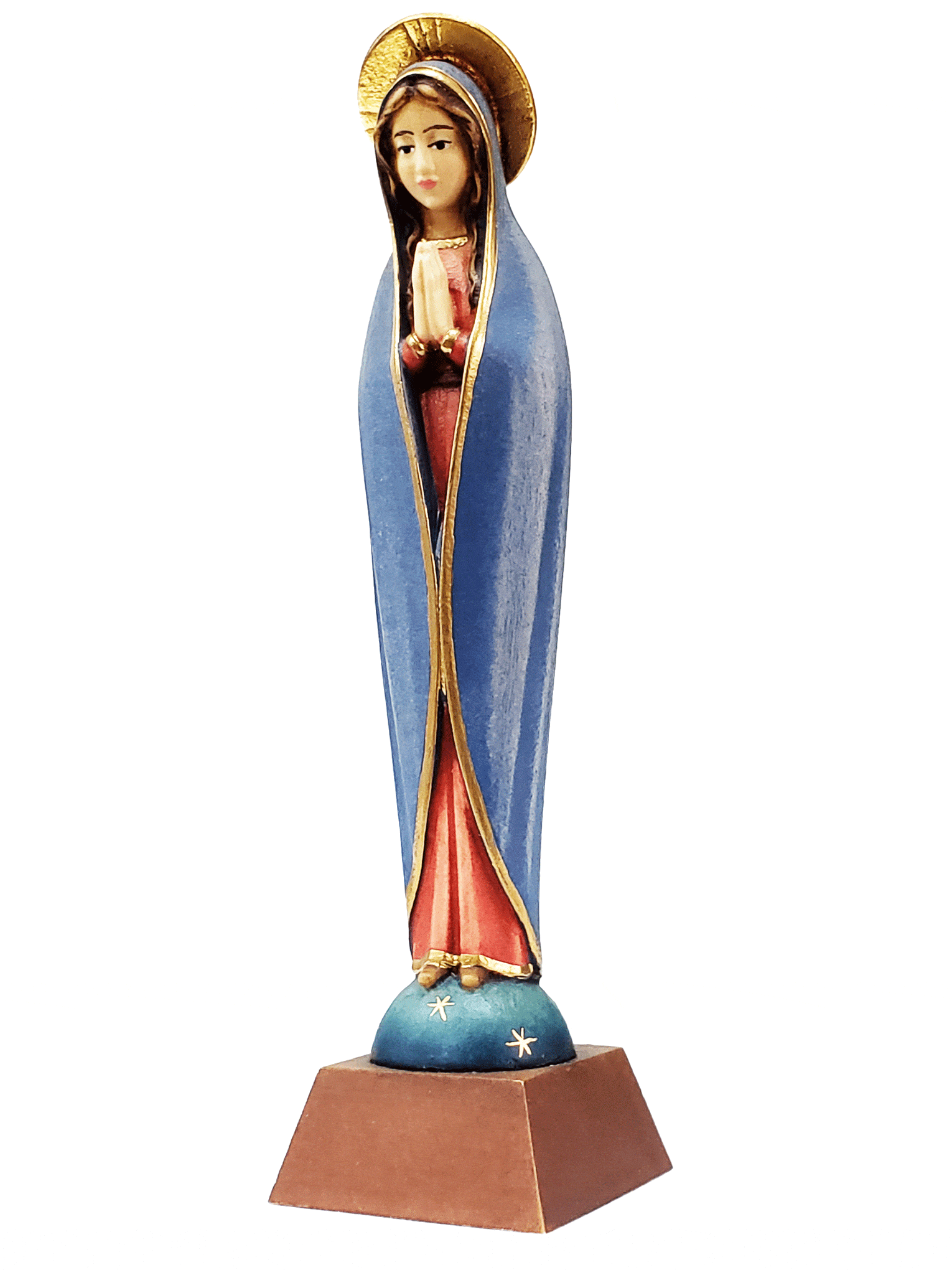 Imagem de Nossa Senhora do Silêncio em Madeira Italiana 17,5cm-TerraCotta Arte Sacra