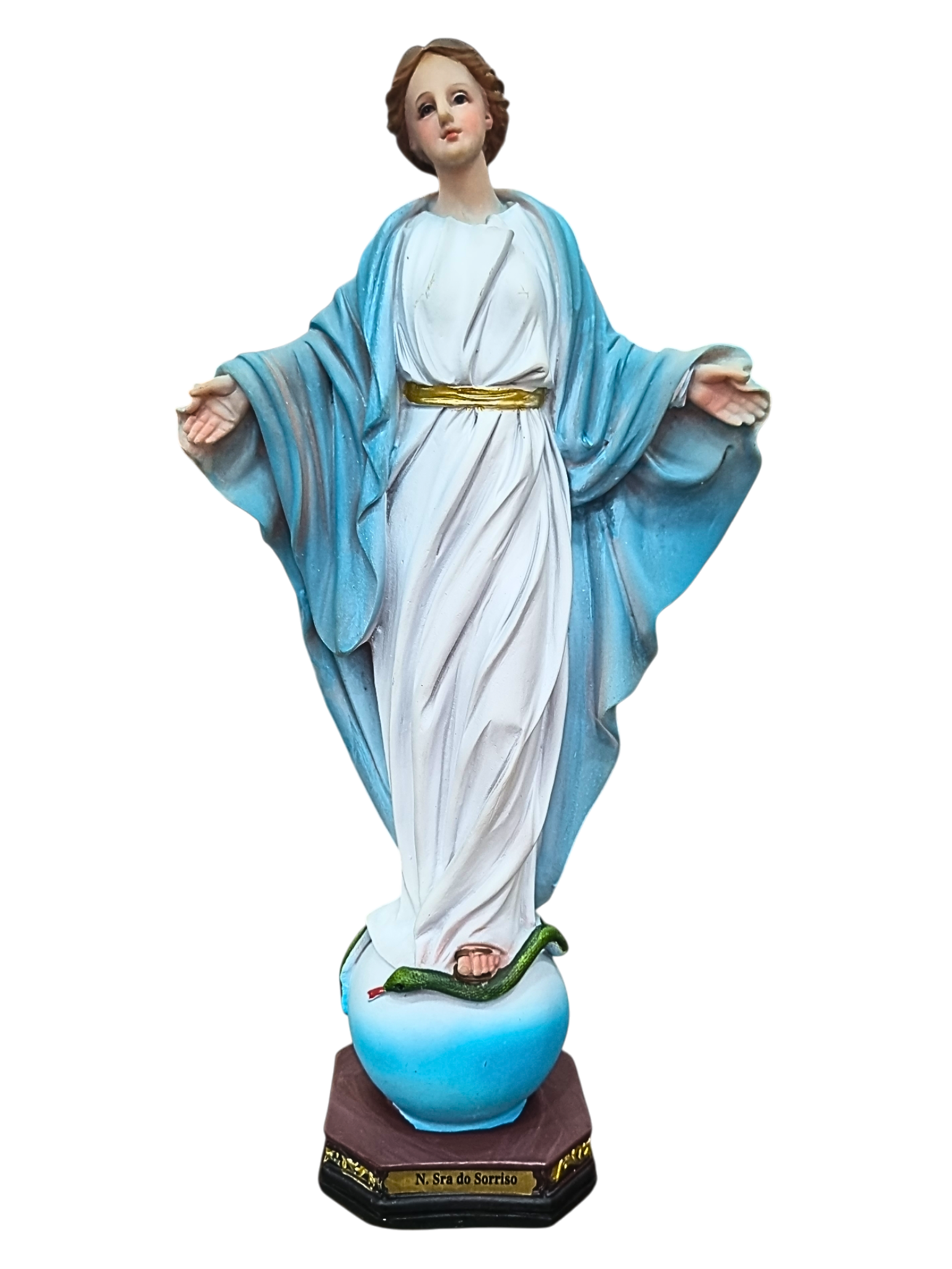 Imagem de Nossa Senhora do Sorriso em Resina 20 cm-TerraCotta Arte Sacra