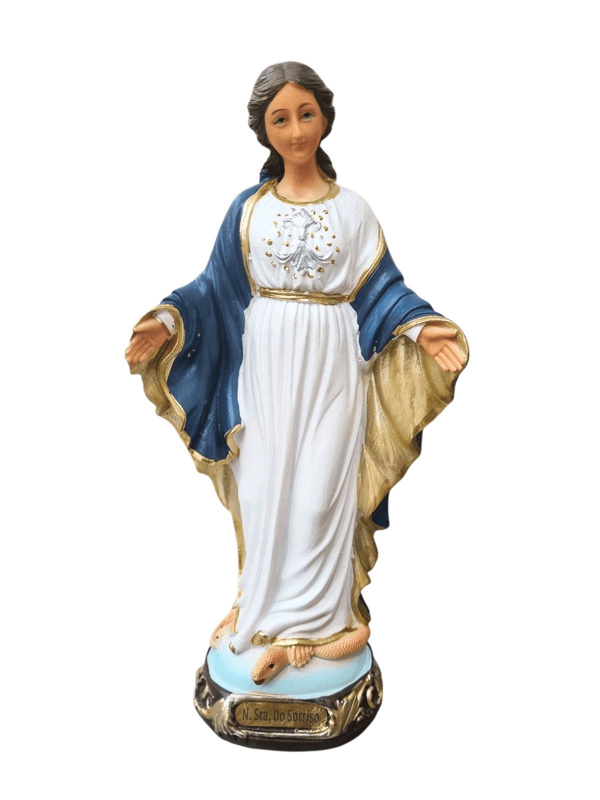 Imagem de Nossa Senhora do Sorriso em resina 20 cm-TerraCotta Arte Sacra