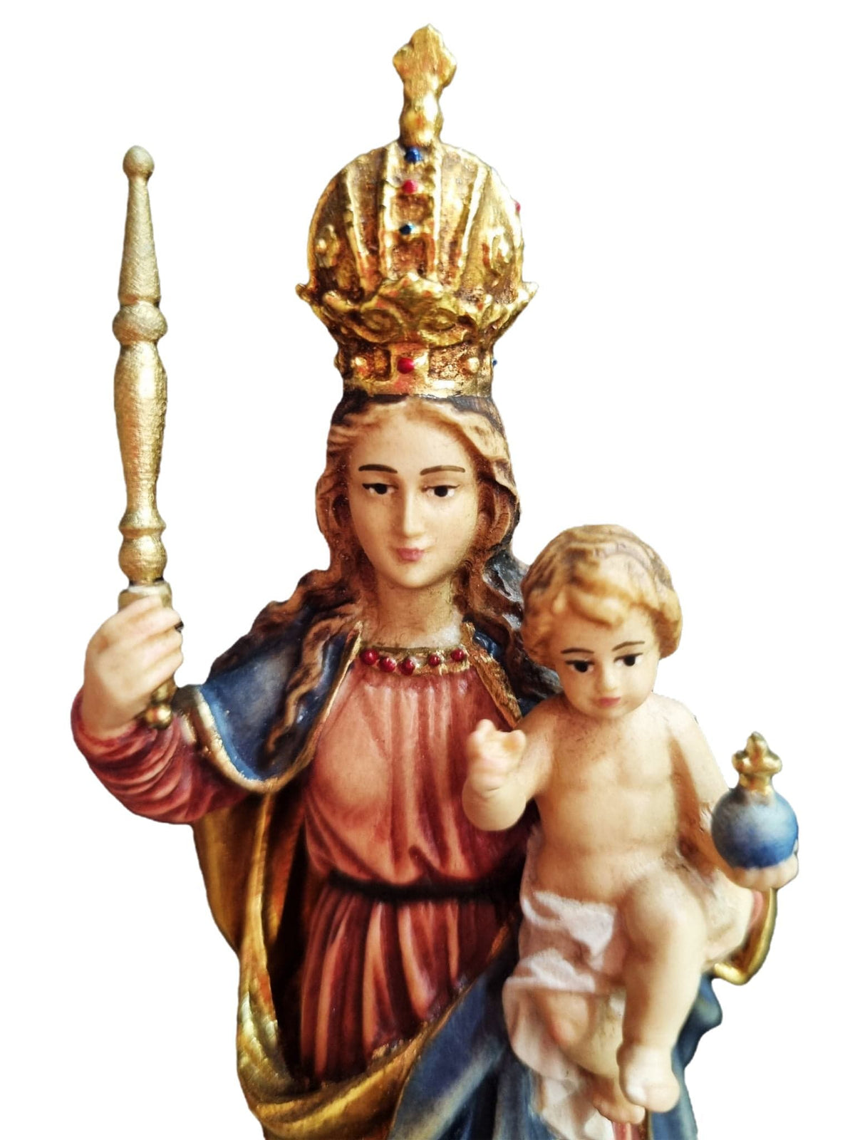 Imagem de Nossa Senhora dos Milagres em Madeira Italiana 16 cm-TerraCotta Arte Sacra