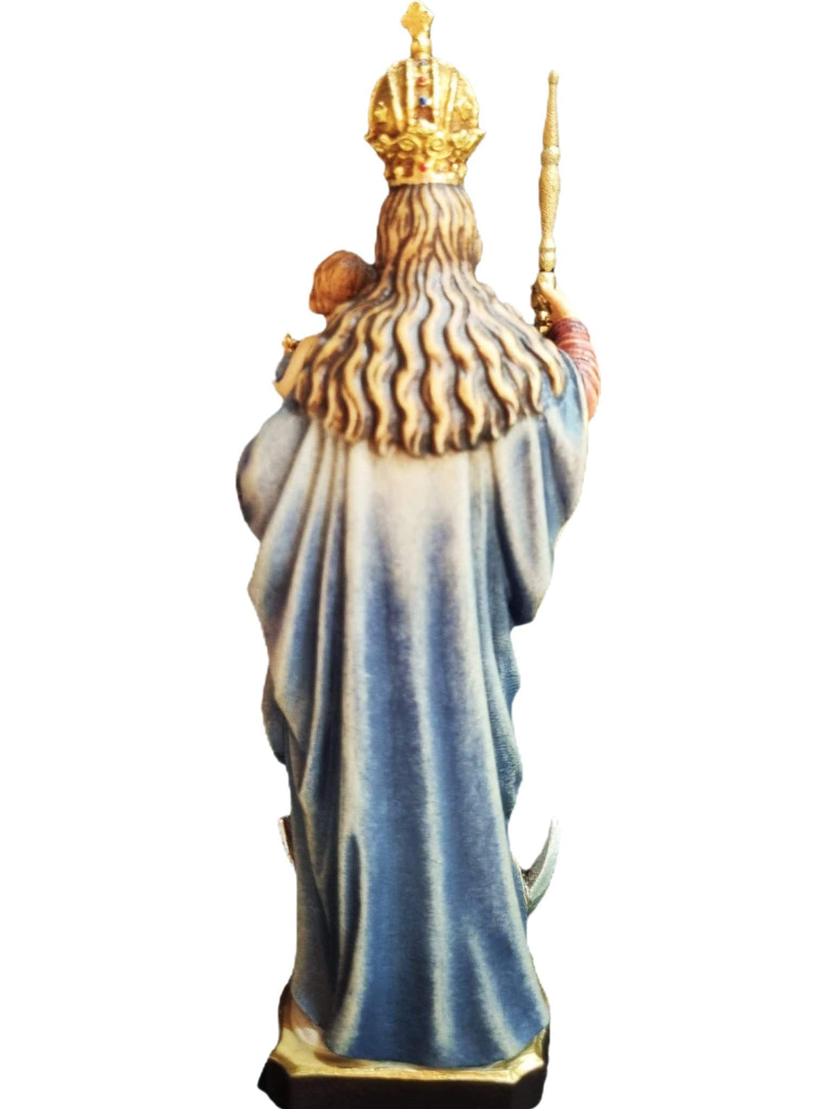 Imagem de Nossa Senhora dos Milagres em Madeira Italiana 16 cm-TerraCotta Arte Sacra