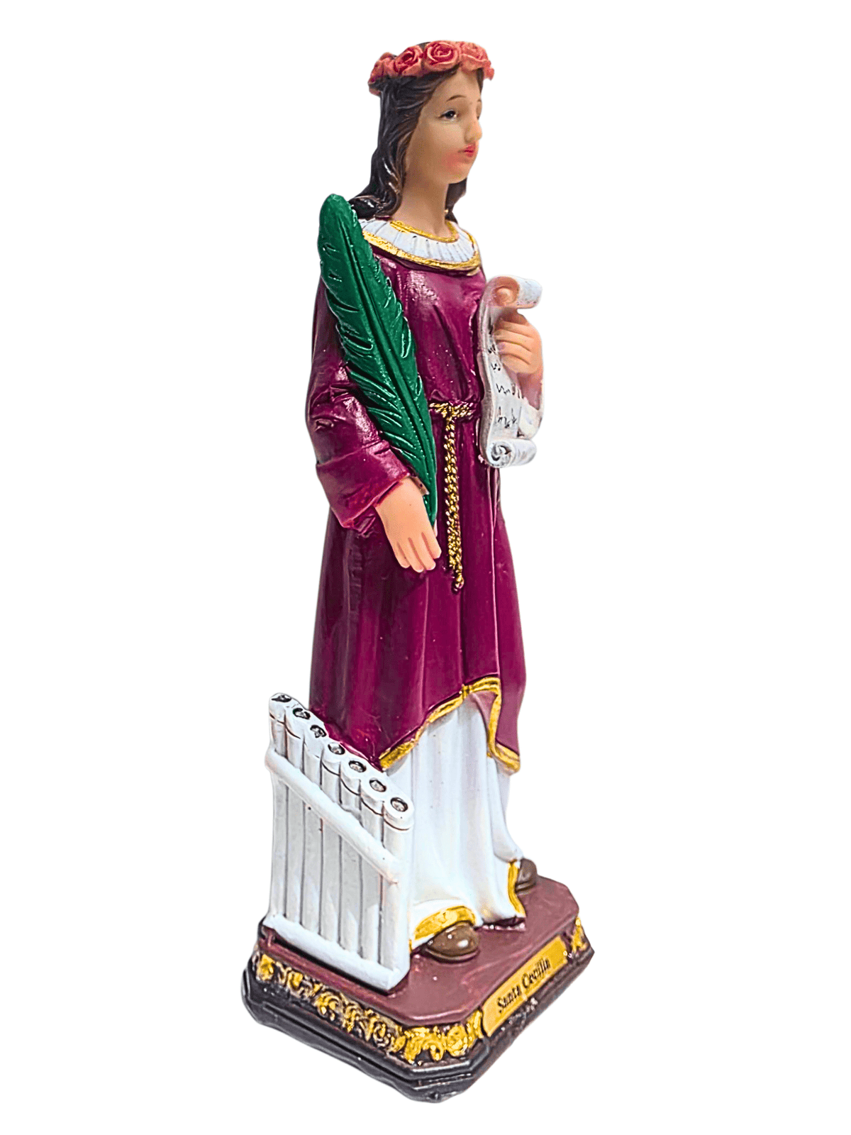 Imagem de Santa Cecília em Resina 20 cm-TerraCotta Arte Sacra