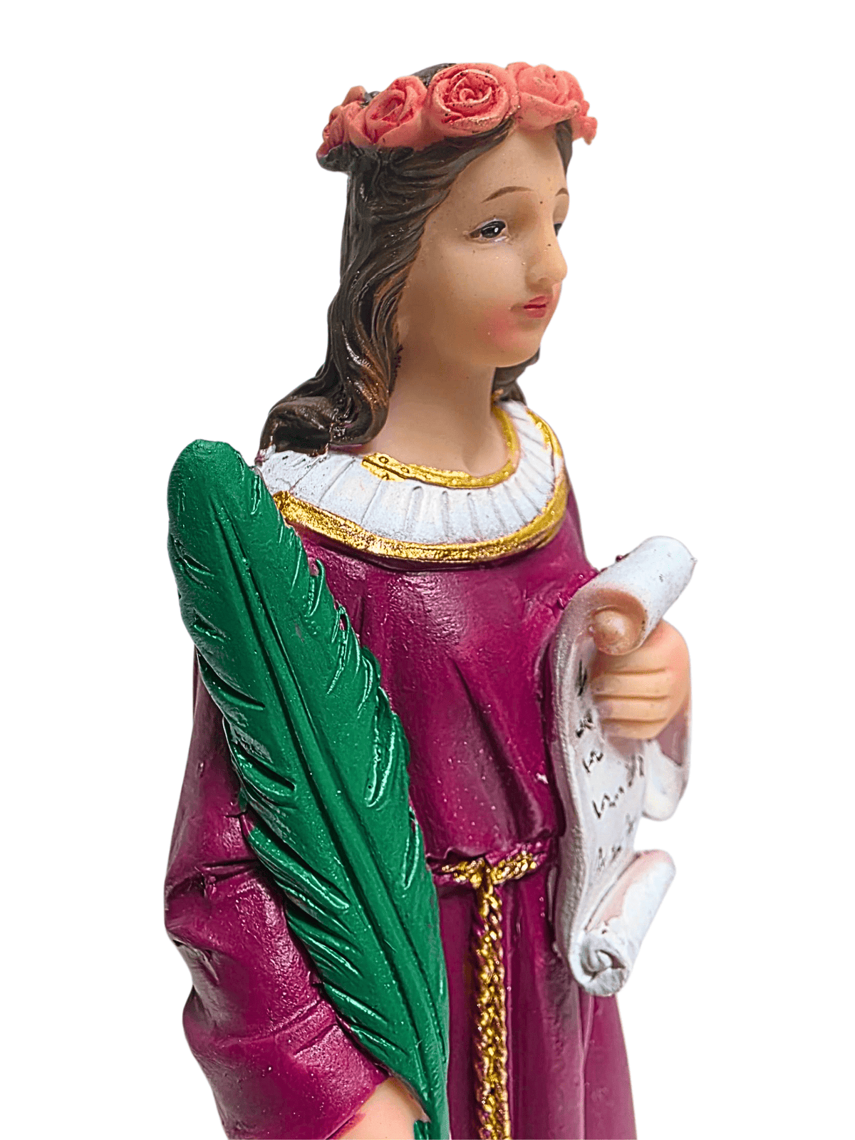Imagem de Santa Cecília em Resina 20 cm-TerraCotta Arte Sacra
