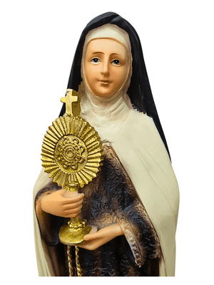 Imagem de Santa Clara 30 cm de Resina-TerraCotta Arte Sacra