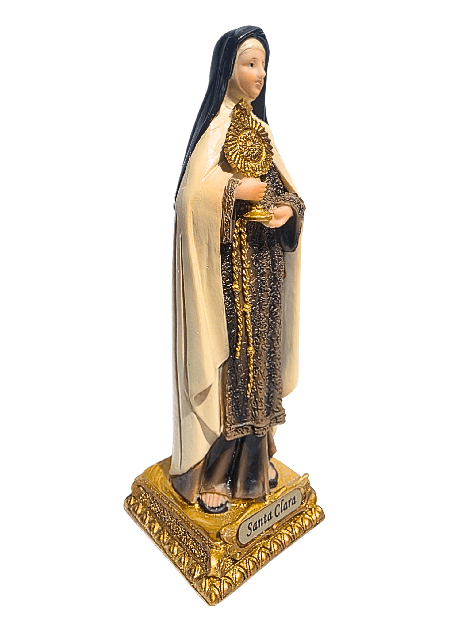 Imagem de Santa Clara em Resina 20 cm-TerraCotta Arte Sacra