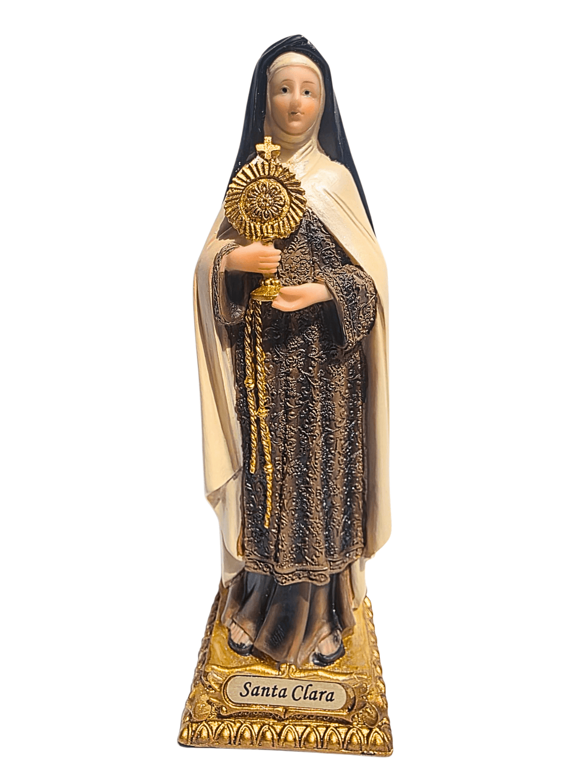 Imagem de Santa Clara em Resina 20 cm-TerraCotta Arte Sacra