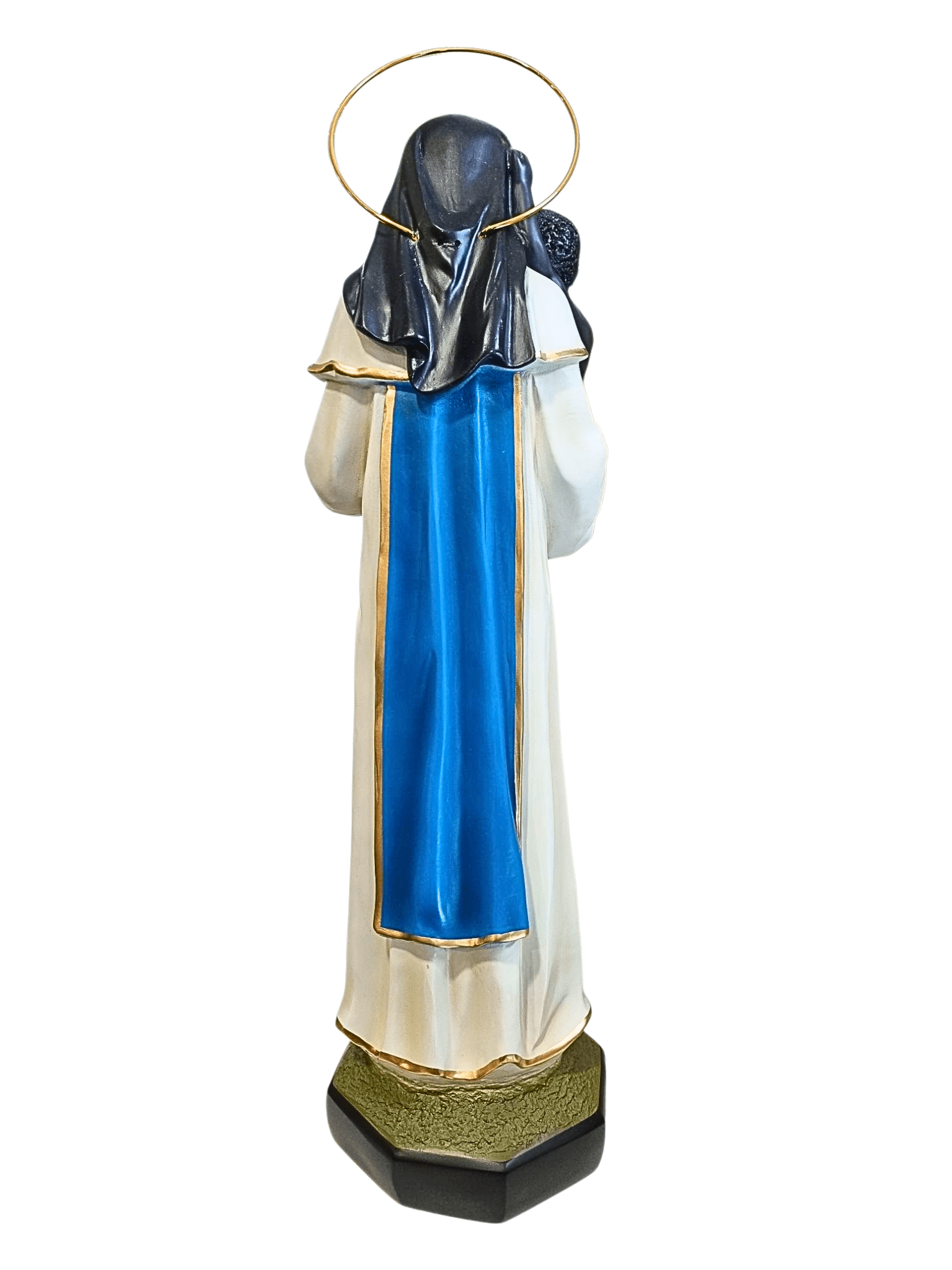 Imagem de Santa Dulce em Pó de Mármore Colorido com Olhos de Vidro 60 cm-TerraCotta Arte Sacra