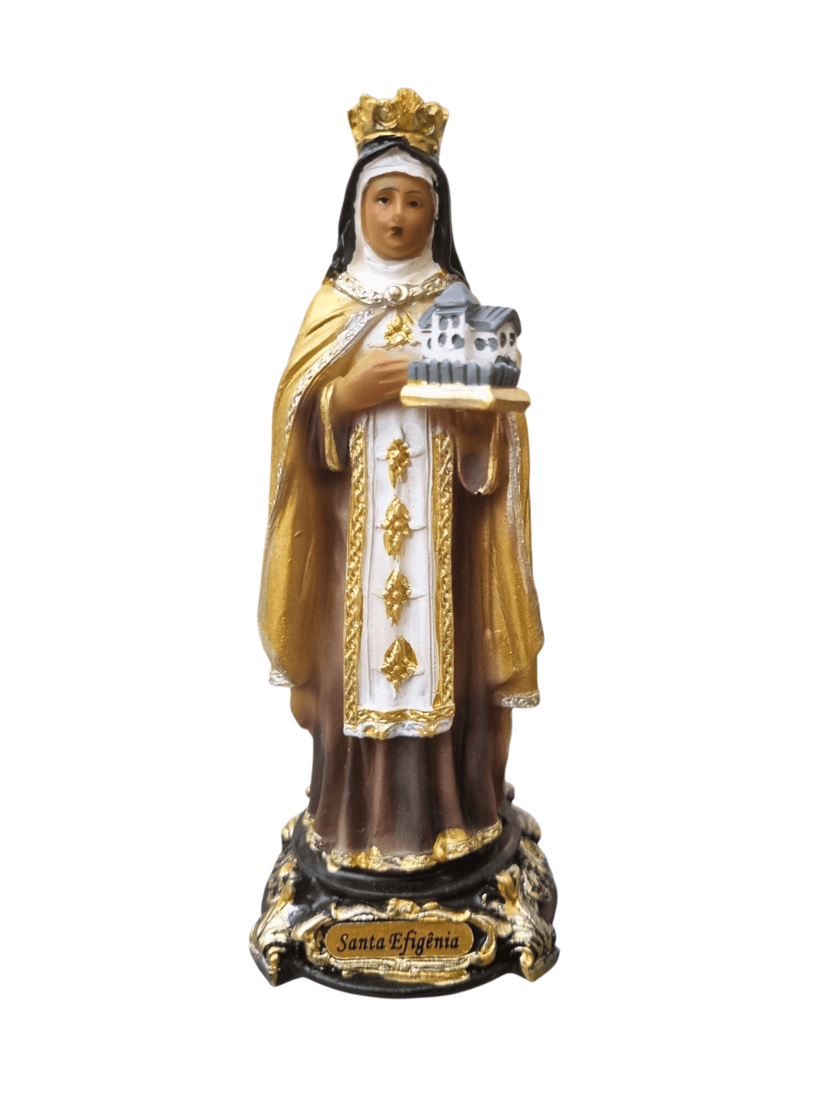 Imagem de Santa Efigênia em Resina 12,5 cm-TerraCotta Arte Sacra
