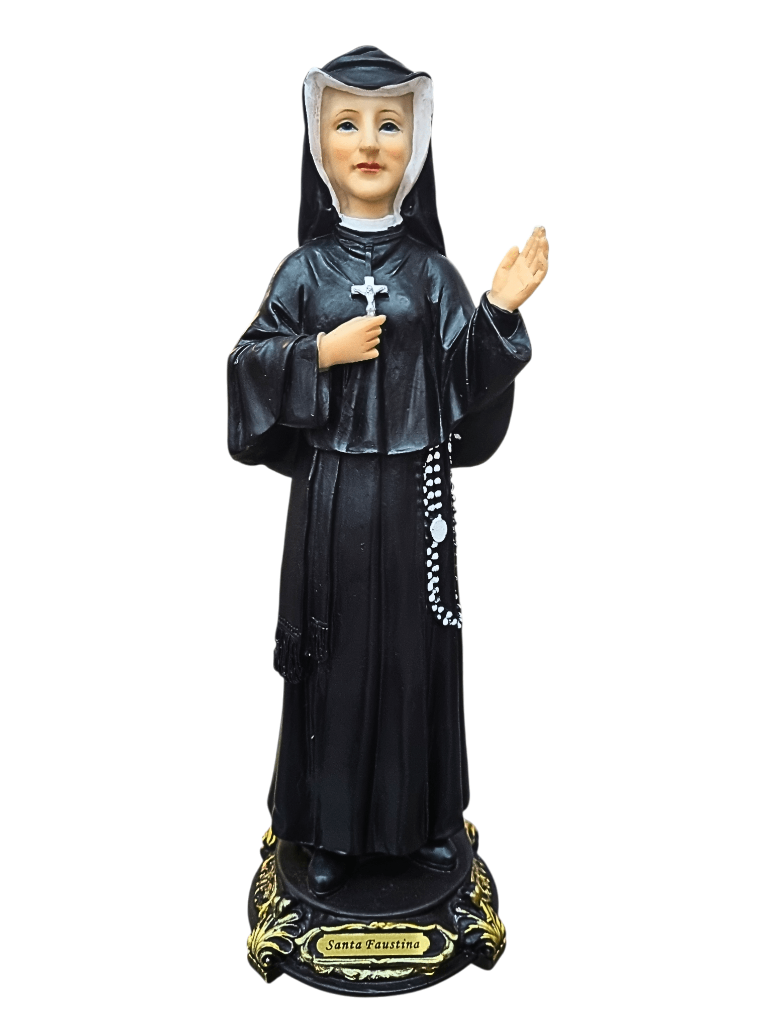Imagem de Santa Faustina em Resina 30 cm-TerraCotta Arte Sacra