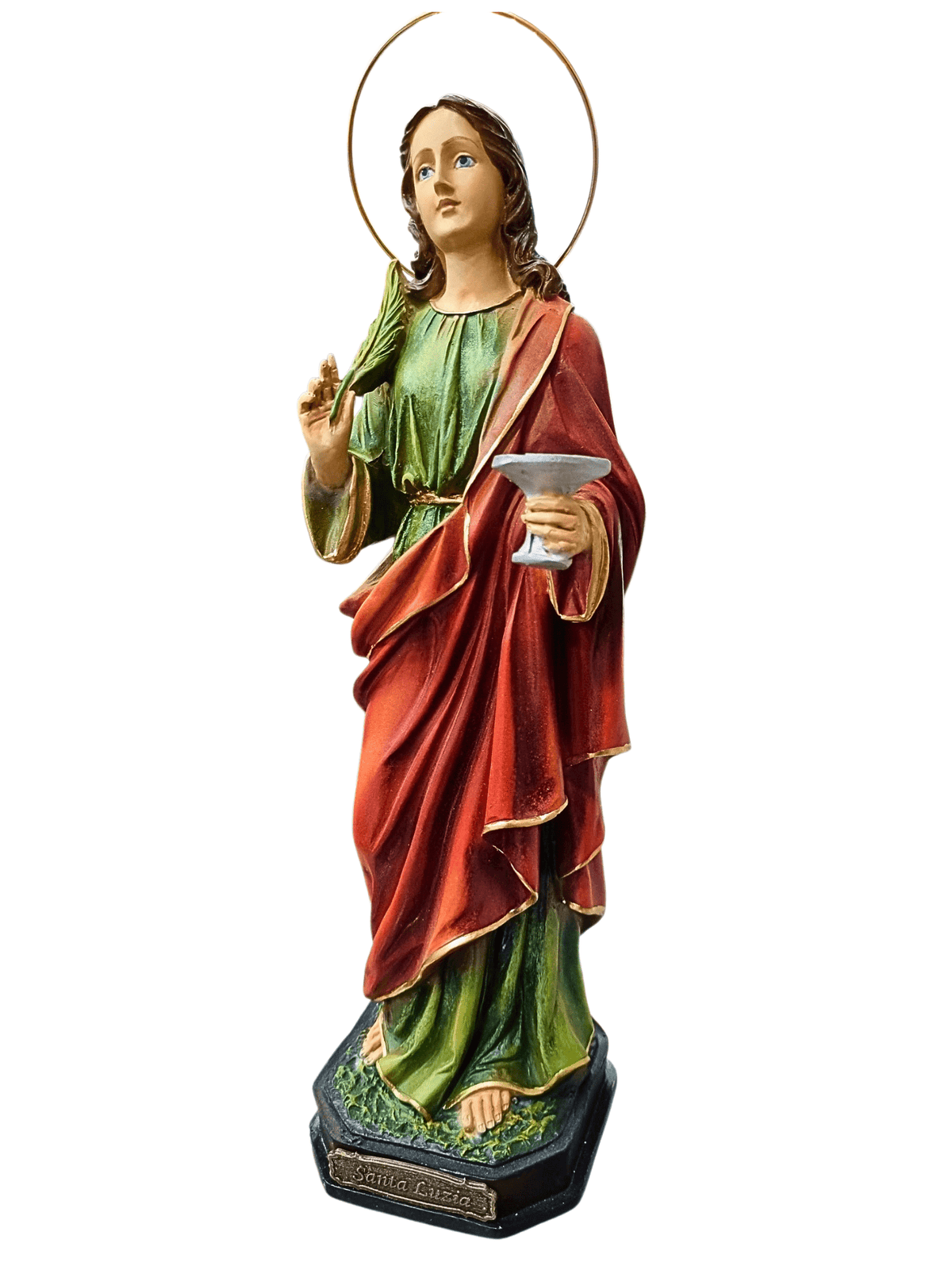 Imagem de Santa Luzia em Resina de 30 cm-TerraCotta Arte Sacra