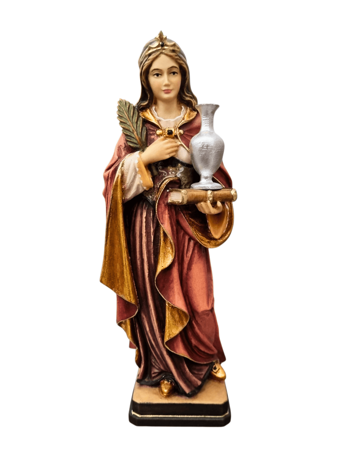 Imagem de Santa Maria Madalena em Madeira Italiana 20 cm-TerraCotta Arte Sacra