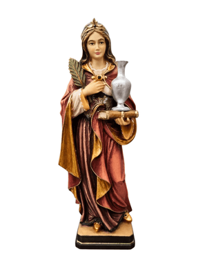 Imagem de Santa Maria Madalena em Madeira Italiana 20 cm-TerraCotta Arte Sacra