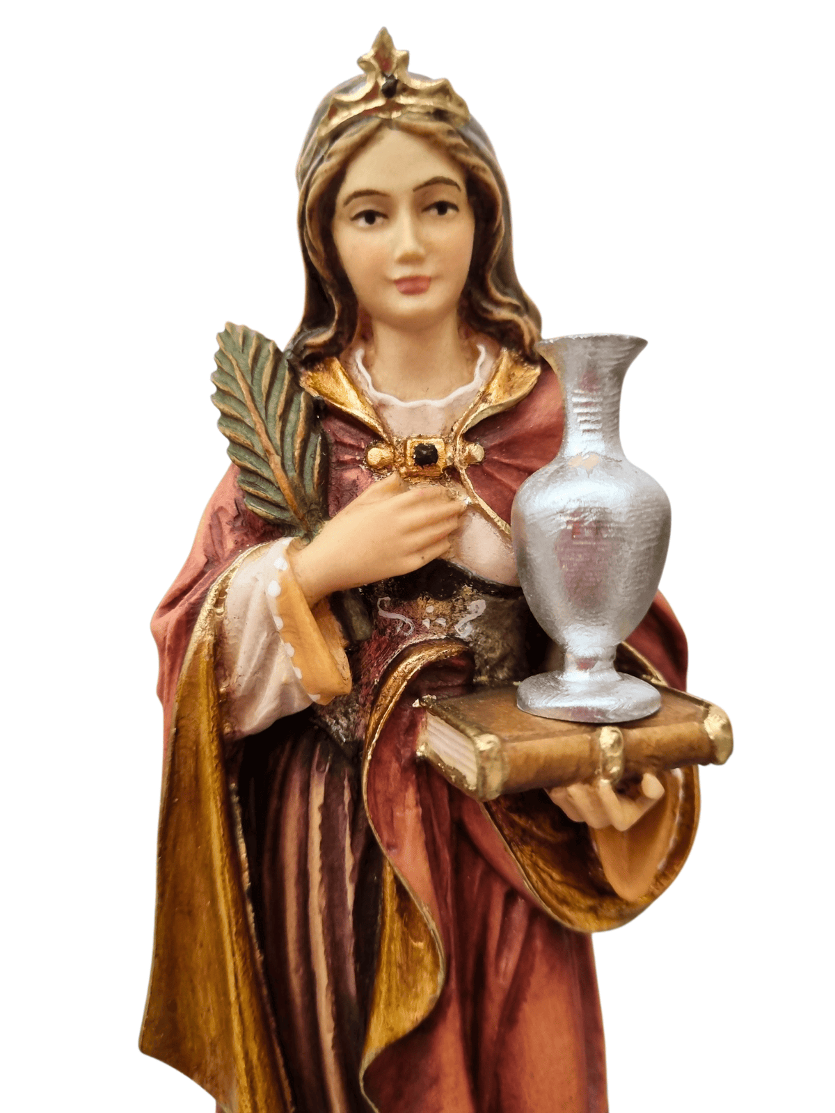 Imagem de Santa Maria Madalena em Madeira Italiana 20 cm-TerraCotta Arte Sacra