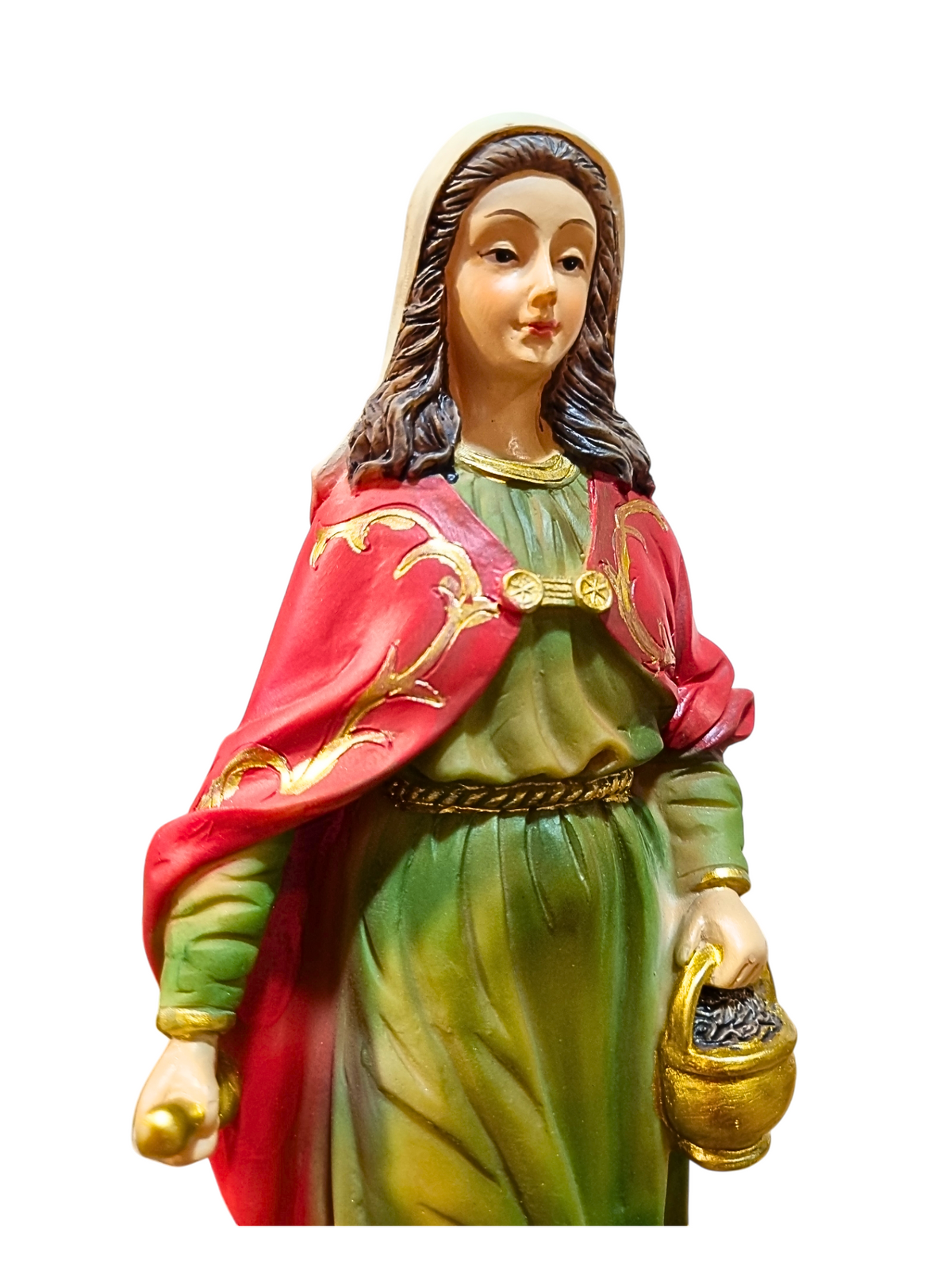 Imagem de Santa Marta em Resina 30 cm-TerraCotta Arte Sacra