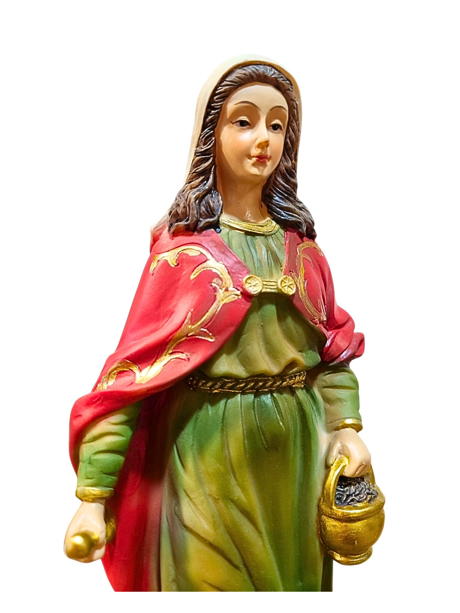 Imagem de Santa Marta em Resina 30 cm-TerraCotta Arte Sacra