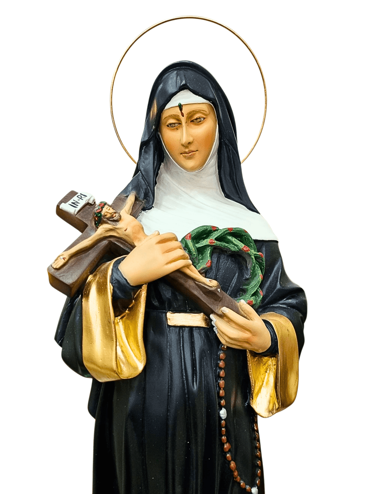 Imagem de Santa Rita 60 cm em Pó de Mármore-TerraCotta Arte Sacra