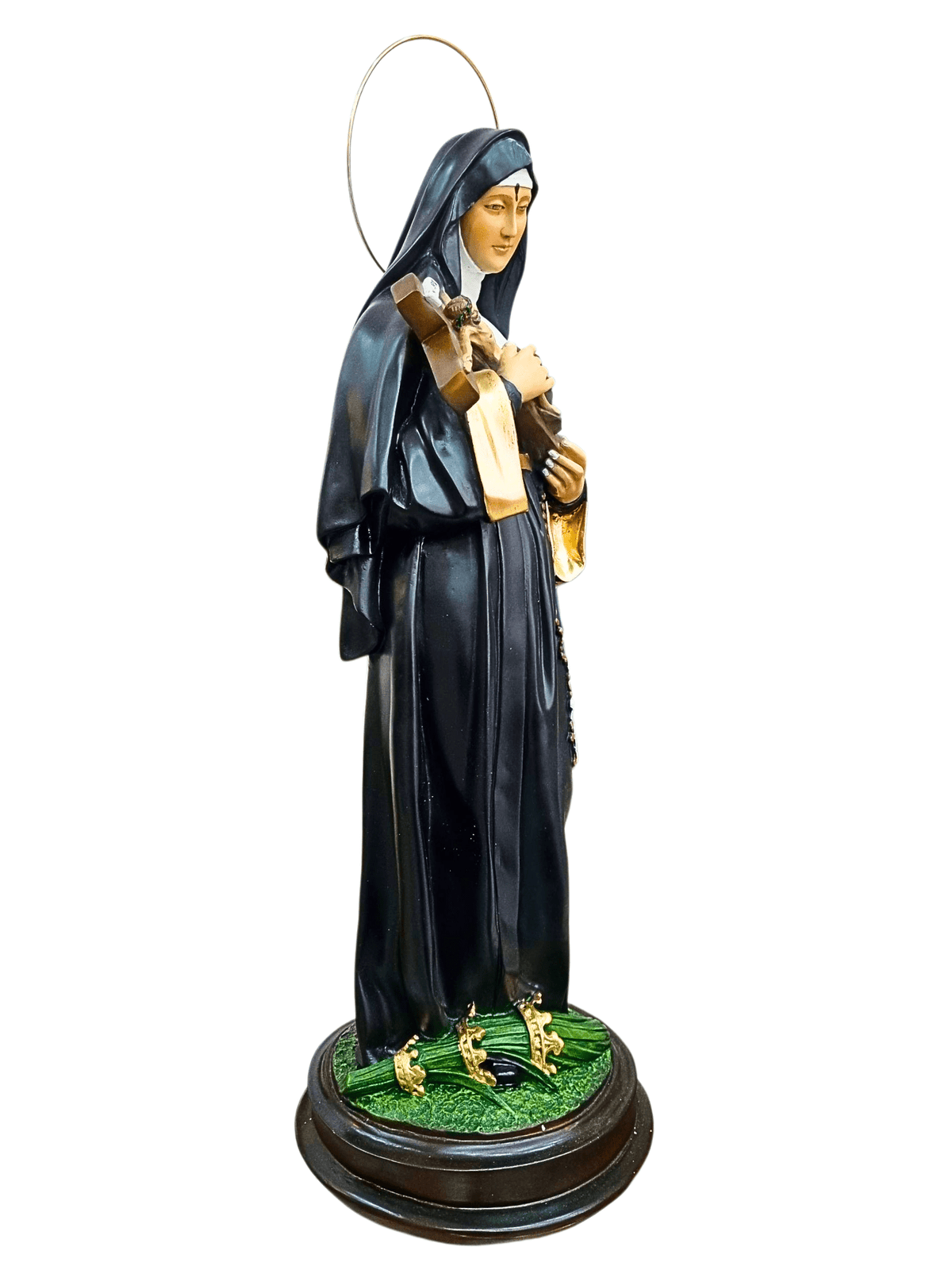 Imagem de Santa Rita 60 cm em Pó de Mármore-TerraCotta Arte Sacra